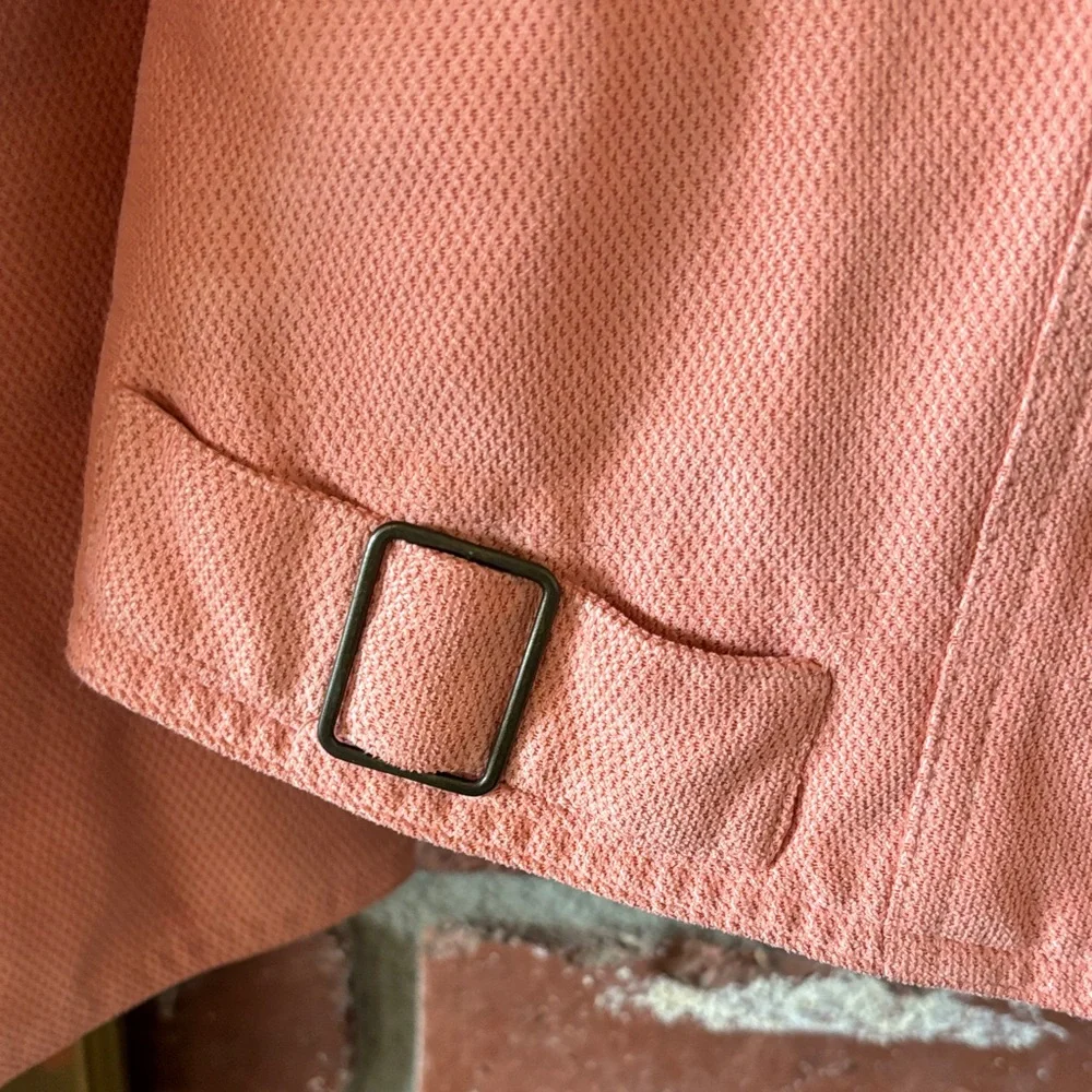 Vintage Requirements ~ Coral Pink Jean Jacket with Button Front Women’s Size Med - Picture 3 of 8